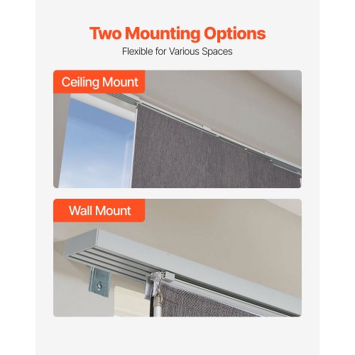 Flächenvorhang Rollo Rollo Rolloschienen 116cm bis 218cm B ablängbar Dunkelgrau