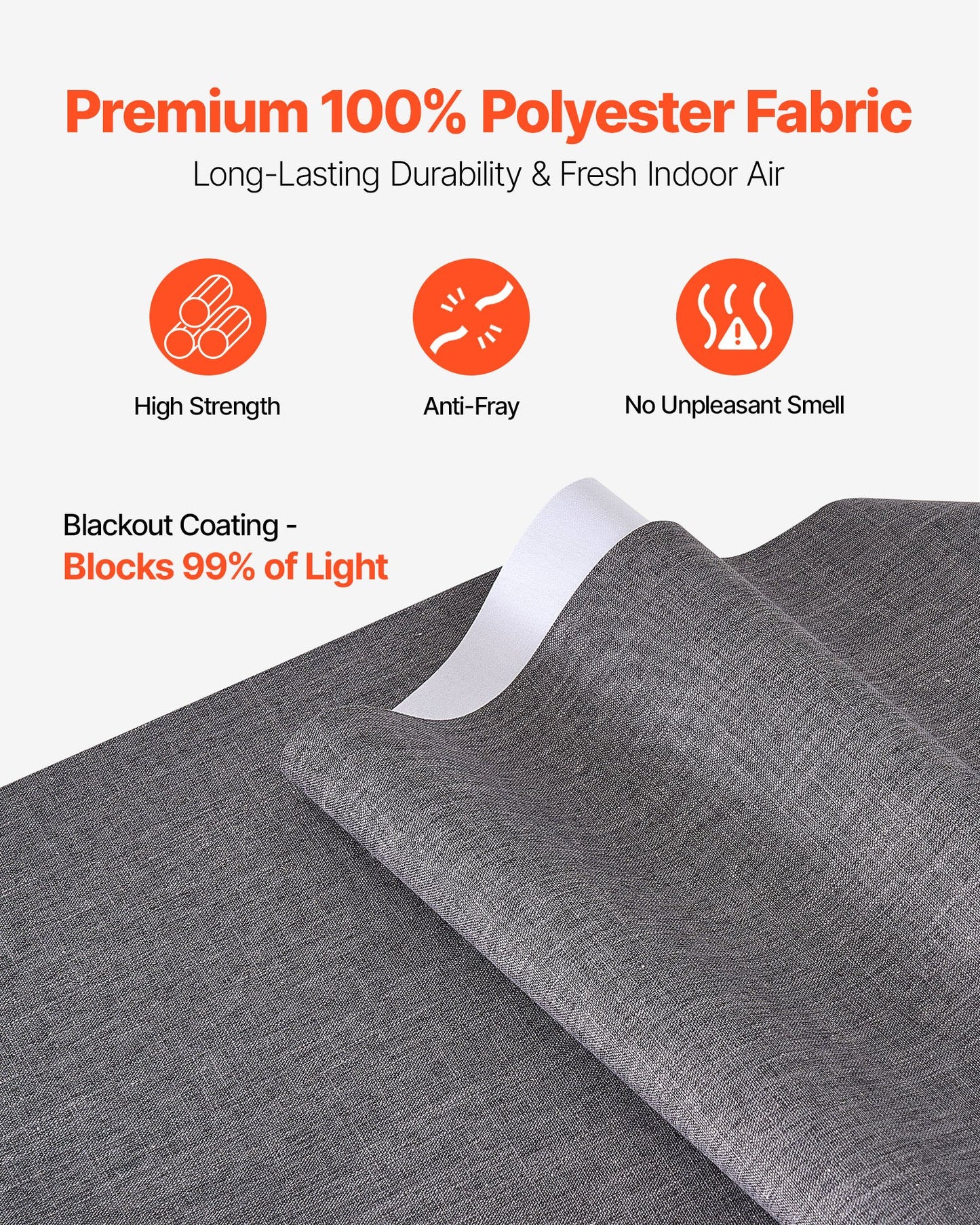 Panel Track Blinds, Extendable Track from 45.8 in to 86 in W, Trimmable Panel Curtains Up to 96 in H, Vertical Blackout Panel Blinds for Sliding Doors, Patio Doors, Room Divider, Dark Gray