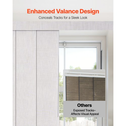 Panelskena Persienner Utdragbara Skenor 116 till 218 cm B Kan Kantklippas Ljusgrå