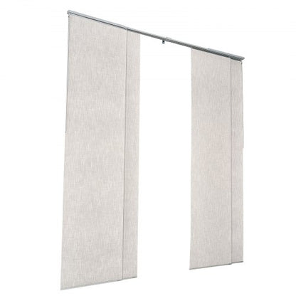 Panelskena Persienner Utdragbara Skenor 116 till 218 cm B Kan Kantklippas Ljusgrå