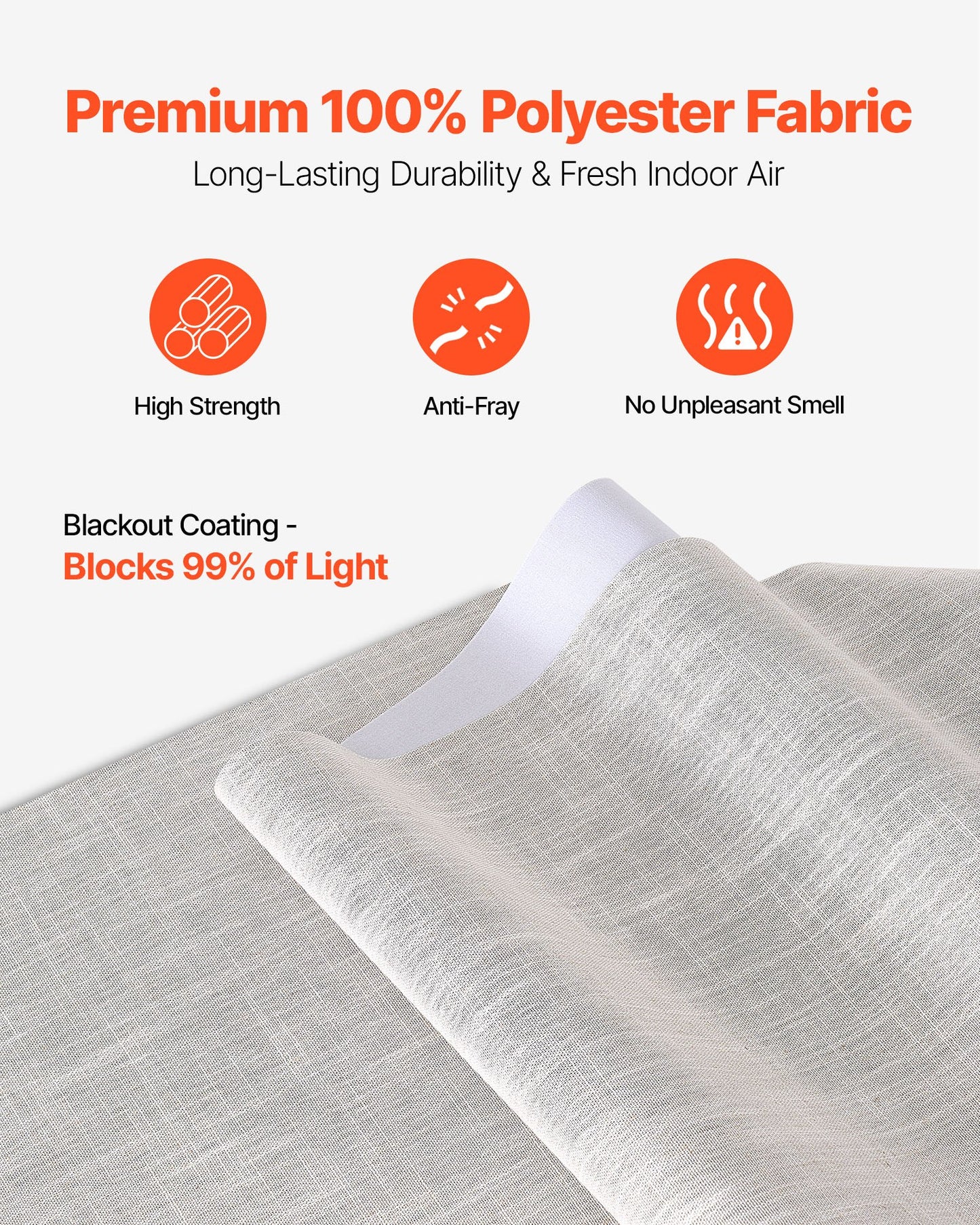 Panel Track Blinds, Extendable Track from 45.8 in to 86 in W, Trimmable Panel Curtains Up to 96 in H, Vertical Blackout Panel Blinds for Sliding Doors, Patio Doors, Room Divider, Light Gray