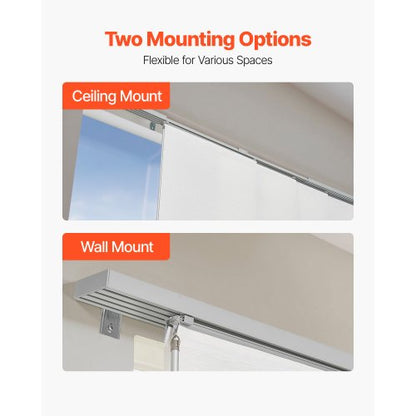 Panelskena Persienner Utdragbara Skenor 116 cm till 218 cm B Kan Kantklippas Vit