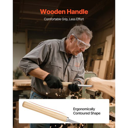 8-PIECE WOODWORKING CHISEL SET WOODWORKING TOOLS STEEL DISC GEAR FINISH