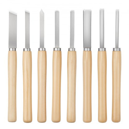 8-PIECE WOODWORKING CHISEL SET WOODWORKING TOOLS STEEL DISC GEAR FINISH