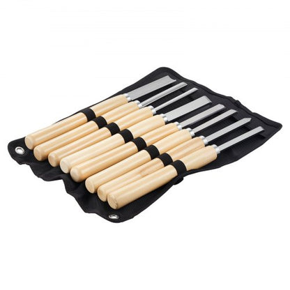 8-PIECE WOODWORKING CHISEL SET WOODWORKING TOOLS STEEL DISC GEAR FINISH