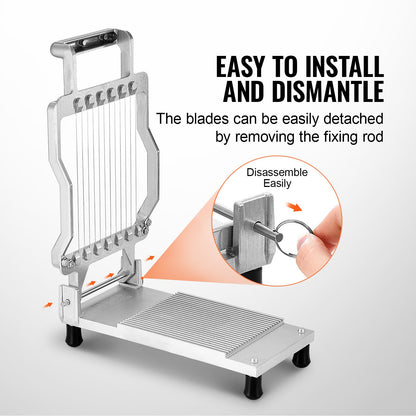 Cheese Cutter with Wire Cheeser Butter Cutting 0.39" &amp; 0.78" Cheese Cutter
