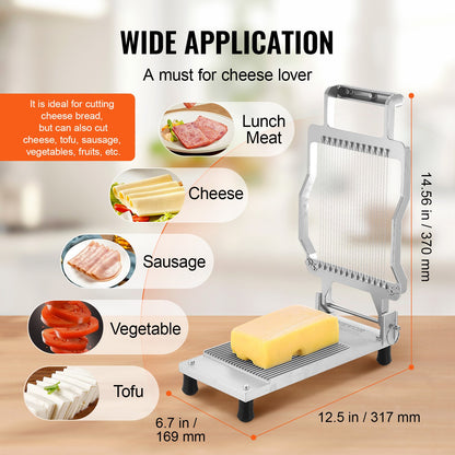 Cheese Cutter with Wire Cheeser Butter Cutting 0.2" Thin Cheese Cutter