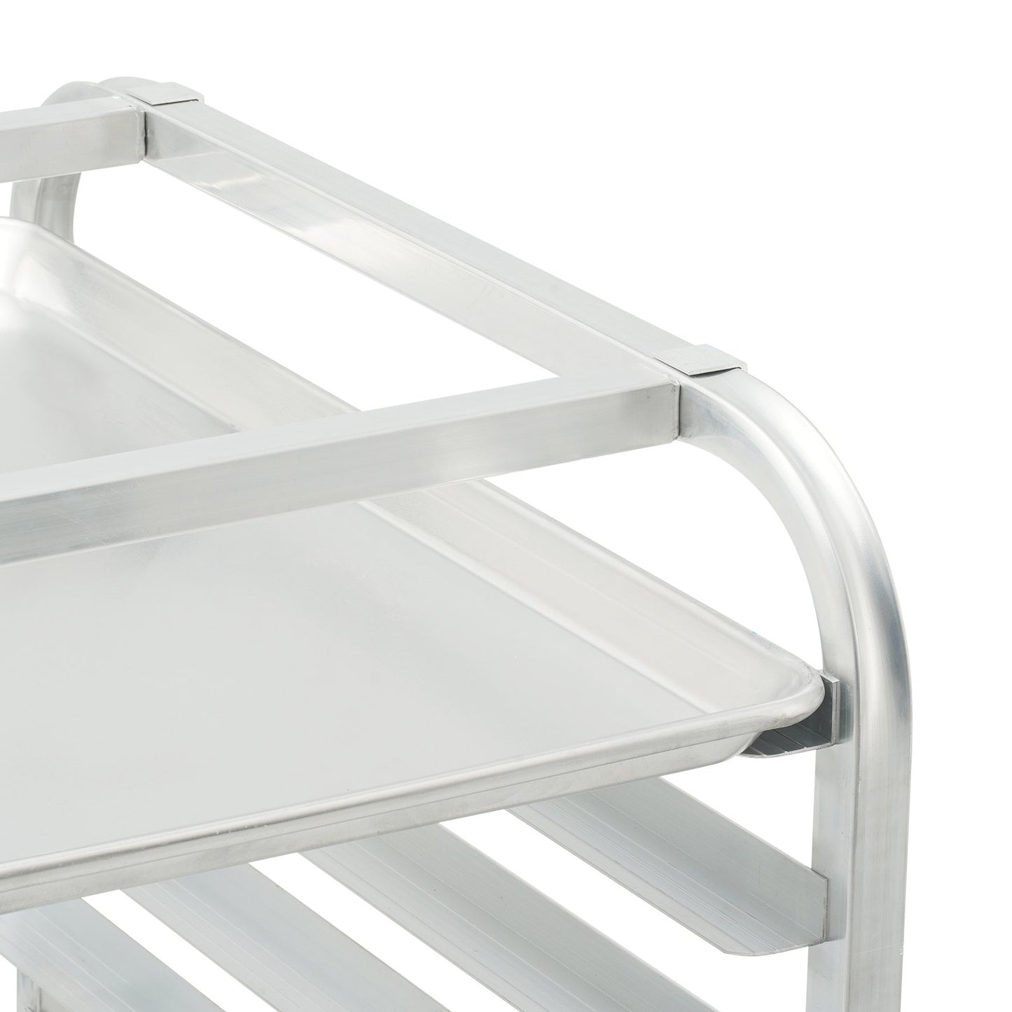 Brötchenblechregal, 20-stöckiges gewerbliches Bäckereiregal mit Bremsrollen, Aluminium-Aufbewahrungswagen für halbe und ganze Bleche, Speed Rack für Küche und Haushalt, Brotbackzubehör, 26"L x 20,4"B x 70"H