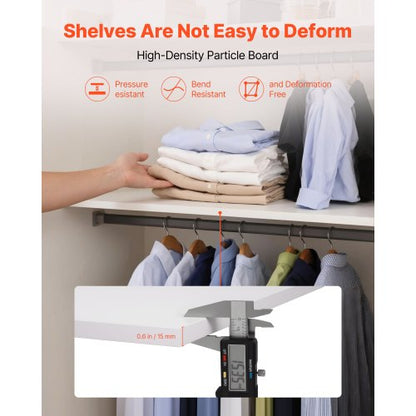 Melaminhyllor, 2 stycken, Träskåphyllor, Tillskurna i Storlek för Garderobssystem, Ersättningsskåphylla, Mångsidig Garderobsskiva för Garderober, Skåp eller andra specialanpassade hyllbehov |  EU