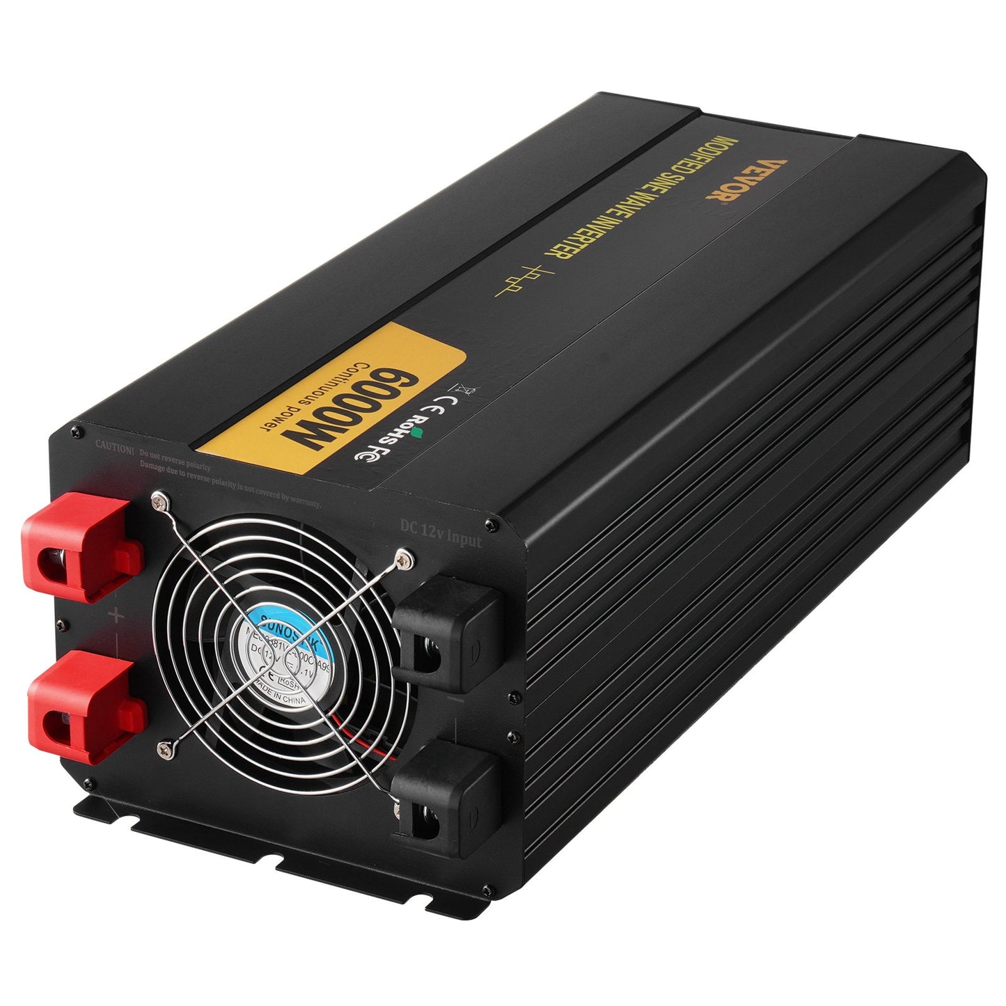 Power Inverter Modifierad Sine Wave Inverter 6000W DC 12V till AC 230V LCD