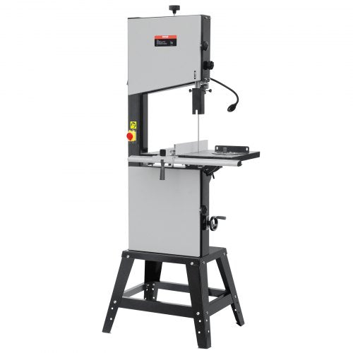 Band Saw, 13.39-Inch, Benchtop Bandsaw with Stand, 440-846 RPM Continuously Viable Speed, 1100W 1-1/2HP, 110V, Optimized Work Light, and Miter Gauge, for Woodworking Aluminum Wood Metal Copper