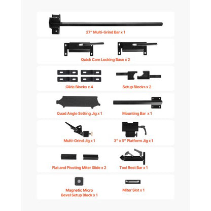 Pro Grind slipsystem multislipjigg för 6" och 8" bänkslip
