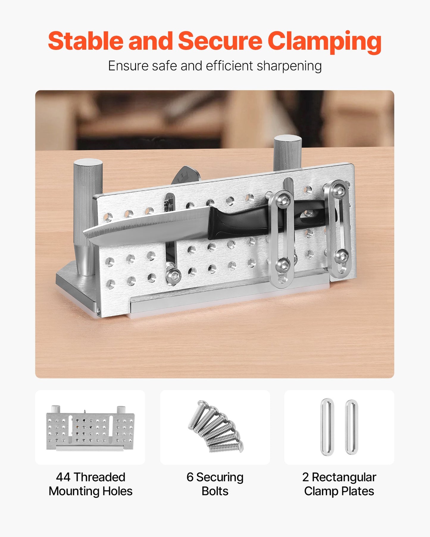 Belt Grinder Knife Jig, 85° - 115° Adjustable Belt Sander Knife Sharpening Jig with Dual Handles, 7.68" Long Sharpener Locator Compatible with Bench Grinders, Sharpening Machines