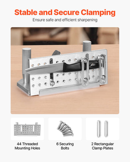 Belt Grinder Knife Jig, 85° - 115° Adjustable Belt Sander Knife Sharpening Jig with Dual Handles, 7.68" Long Sharpener Locator Compatible with Bench Grinders, Sharpening Machines