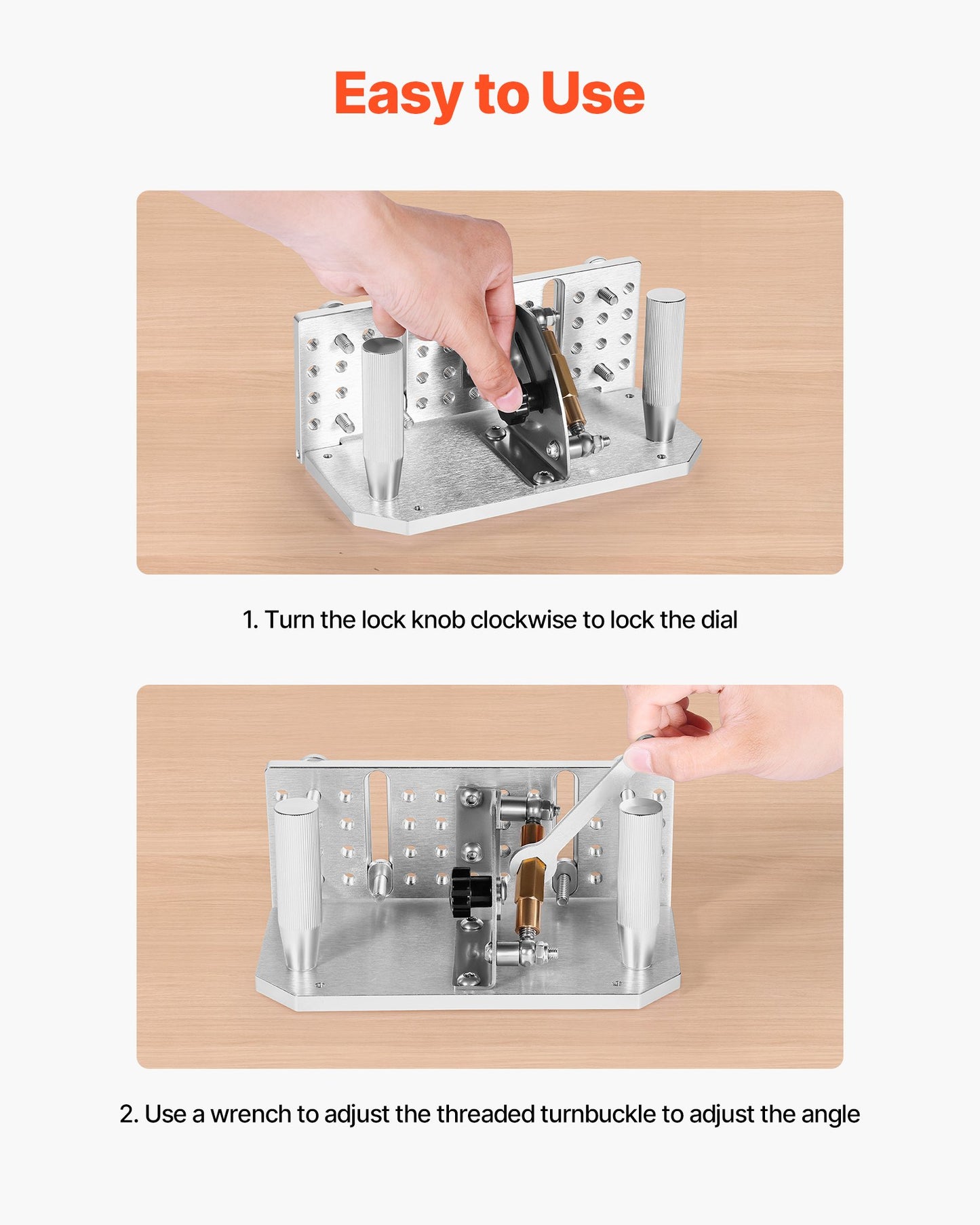 Belt Grinder Knife Jig, 85° - 115° Adjustable Belt Sander Knife Sharpening Jig with Dual Handles, 7.68" Long Sharpener Locator Compatible with Bench Grinders, Sharpening Machines