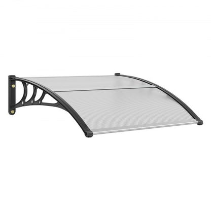 Window Door Awning Canopy 40" x 40", UPF 50+ Polycarbonate Entry Door Outdoor Window Awning Exterior, Front Door Overhang Awning for Sun Shutter, UV, Rain, Snow Protection, Hollow Sheet
