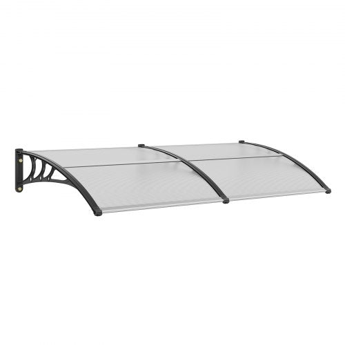 Window Door Awning Canopy 40" x 80", UPF 50+ Polycarbonate Entry Door Outdoor Window Awning Exterior, Front Door Overhang Awning for Sun Shutter, UV, Rain, Snow Protection, Hollow Sheet