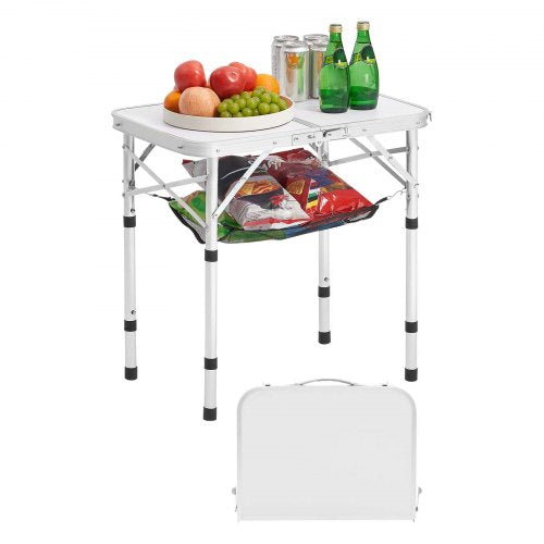 60cm Hopfällbart Bärbart Campingbord Aluminium Picknickbord Inomhus Utomhus |  EU