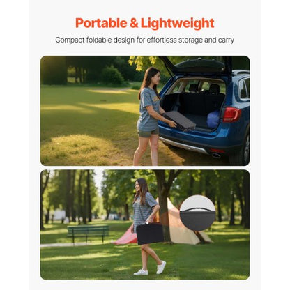 60cm Hopfällbart Bärbart Campingbord Aluminium Picknickbord Inomhus Utomhus |  EU