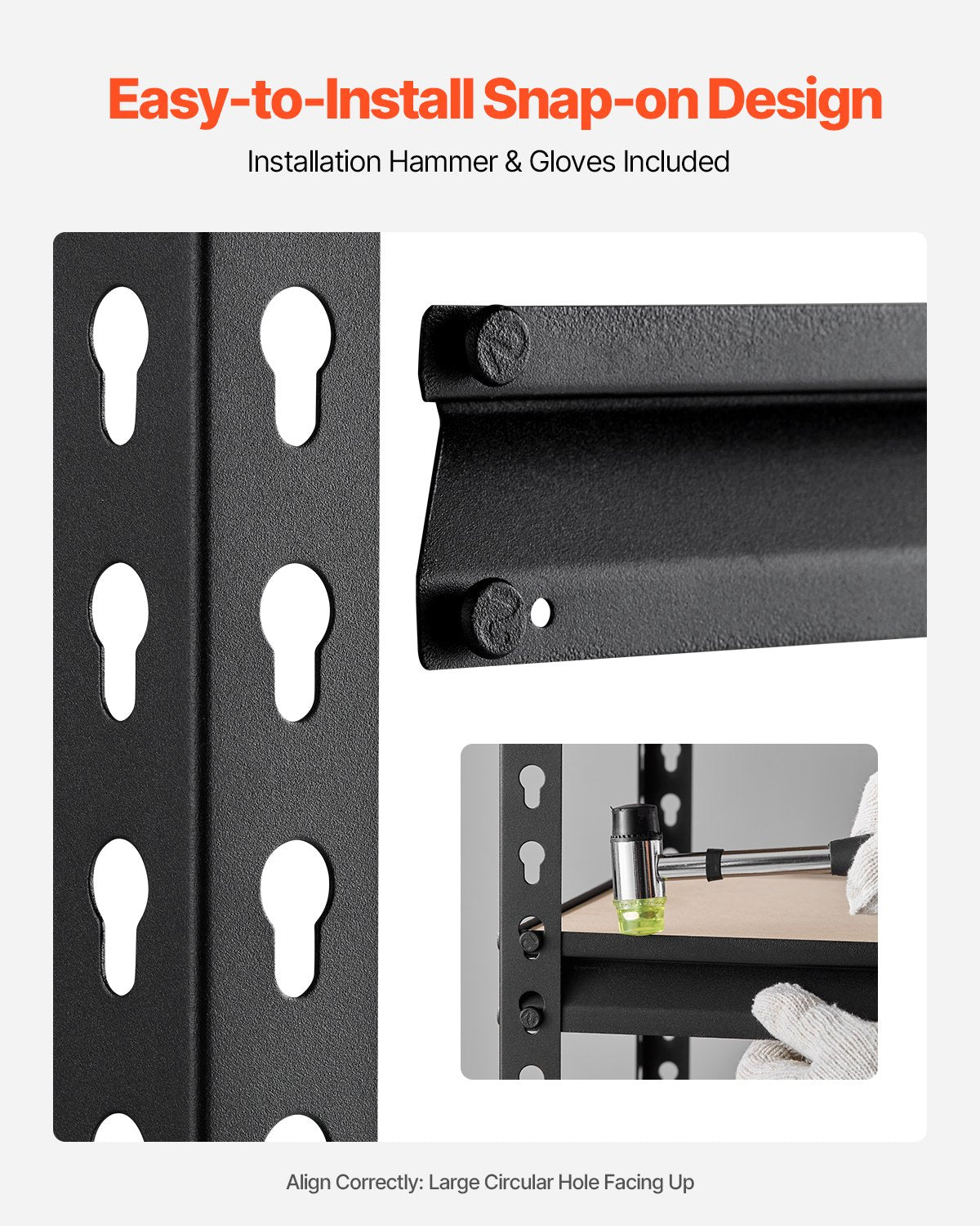 Storage Shelves 16" D x 36" W x 71.4" H 5-Tier Garage Storage Shelves