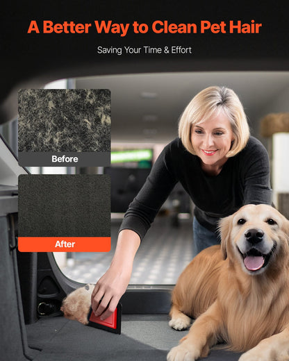 Mini Pet Hair Remover, Dog Cat Hair Removal Tool, Multi-Surface Reusable Pet Hair Remover Auto Interior Detailing Supplies, for Car Couch Furniture Lint Carpet Clothing Bedding Pet Bed Cat Tree