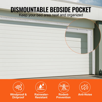 Dichtungsstreifen für Garagentor oben und an den Seiten, 34 Fuß, universeller Wetterschutz