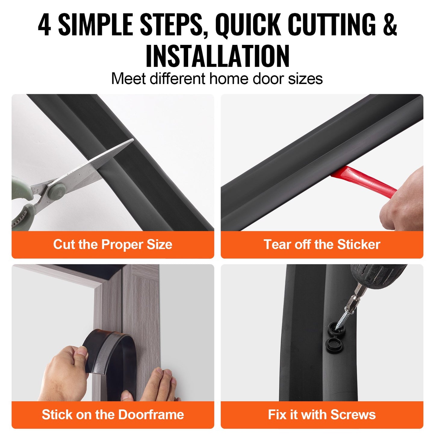 Dichtungsstreifen für Garagentore oben und an den Seiten, 20 Fuß, universeller Dichtungsstreifen