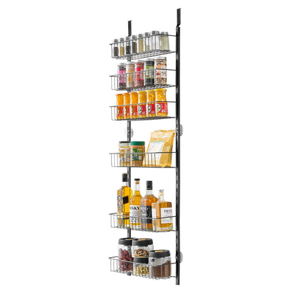 8-Tier Over the Door Pantry Organizer Hanging Storage Rack Adjustable