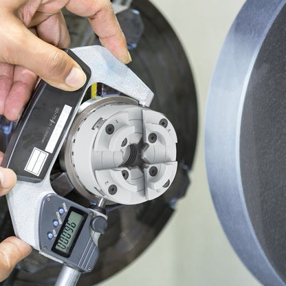 KP96 Lathe Chuck, 4-Jaw 3.75" Diameter, Metal Lathe Chuck Turning Machine Accessories, Self-centering Tool, for Lathe, Precision Machining, Grinding Machines, Milling Machines