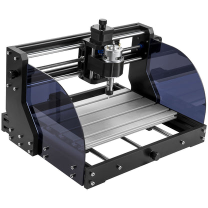 Gravyrmaskin 300×180×45 mm CNC-router CNC 3018 Pro 15W lasergravör GRBL Control 3-axlig lasergraveringsmaskin, med offlinekontroll, för snidning av plast, akryl, PVC, trä