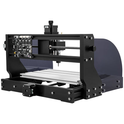 Gravyrmaskin 300×180×45 mm CNC-router CNC 3018 Pro 15W lasergravör GRBL Control 3-axlig lasergraveringsmaskin, med offlinekontroll, för snidning av plast, akryl, PVC, trä