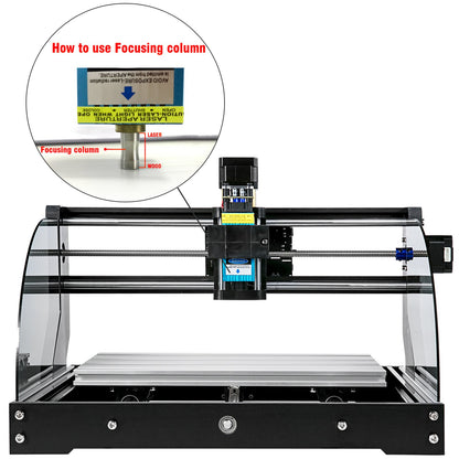 CNC 3018 Pro CNC Router 300×180×45 mm CNC Machine 5.5W GRBL Control Mini Laser Engraver with Offline Controller 3 Axis Laser Engraving Machine for Carving Milling Plastic, Acrylic, PVC, Wood