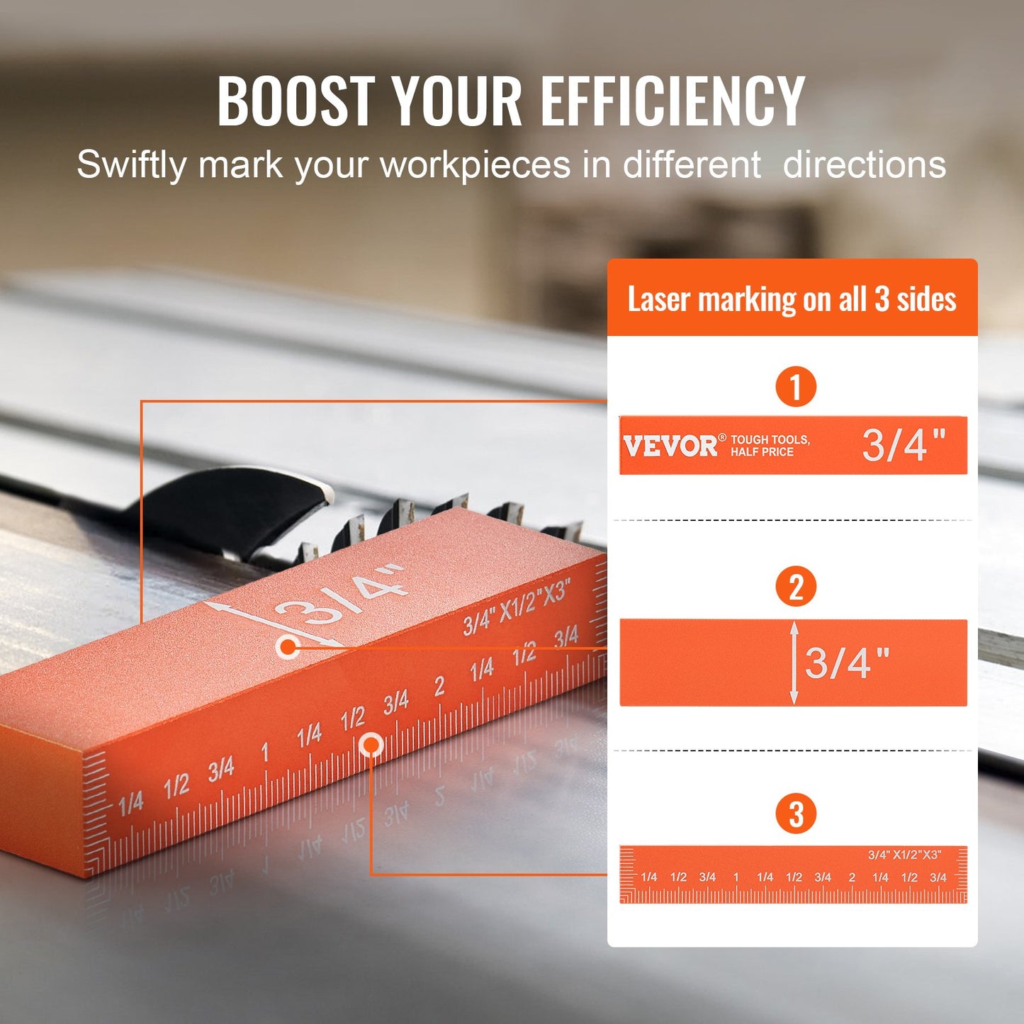 Setup Blocks Woodworking Height Gauge Set 16PCS Precision Setup Bars