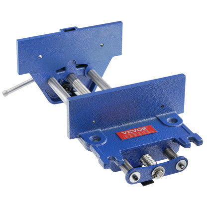 Schraubstock für die Holzbearbeitung, 13 Zoll, Werkbankschraubstock aus robustem Gusseisen, 10,6 Zoll Backenbreite, mit Schnellspannhebel für die Holzbearbeitung, Schneiden und Bohren