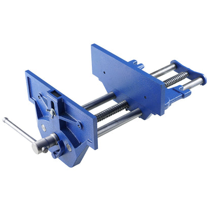 Schraubstock für die Holzbearbeitung, 13 Zoll, Werkbankschraubstock aus robustem Gusseisen, 10,6 Zoll Backenbreite, mit Schnellspannhebel für die Holzbearbeitung, Schneiden und Bohren