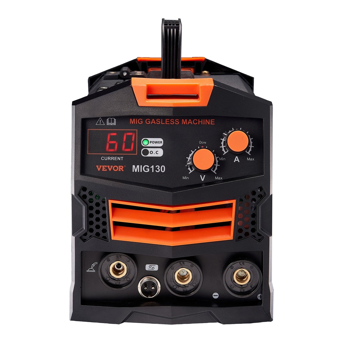 MIG-Schweißgerät, 130 Ampere, gasloses MIG-Schweißgerät mit Fülldraht und IGBT-Wechselrichter