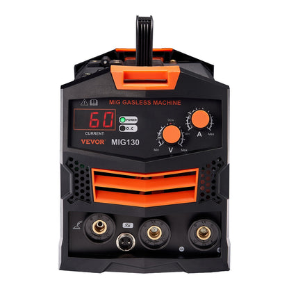 MIG-Schweißgerät, 130 Ampere, gasloses MIG-Schweißgerät mit Fülldraht und IGBT-Wechselrichter