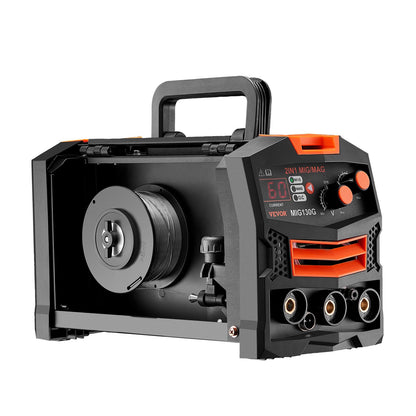 MIG-Schweißgerät 130A Schweißgerät 2-in-1 Gas-MIG/Gasloses Fülldrahtschweißgerät