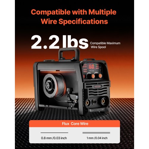 MIG-Schweißgerät 130 Ampere MIG-Schweißgerät 3-in-1 Flussmittelkern MIG/Elektrode/Lift-TIG | EU