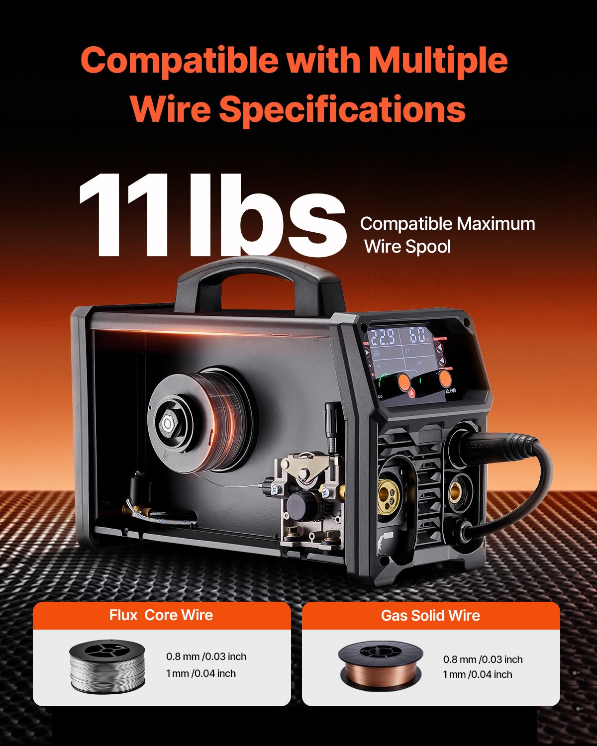 MIG-Schweißgerät 200A Schweißgerät 4-in-1 Gas MIG/Flux Core MIG/Stick/Lift TIG