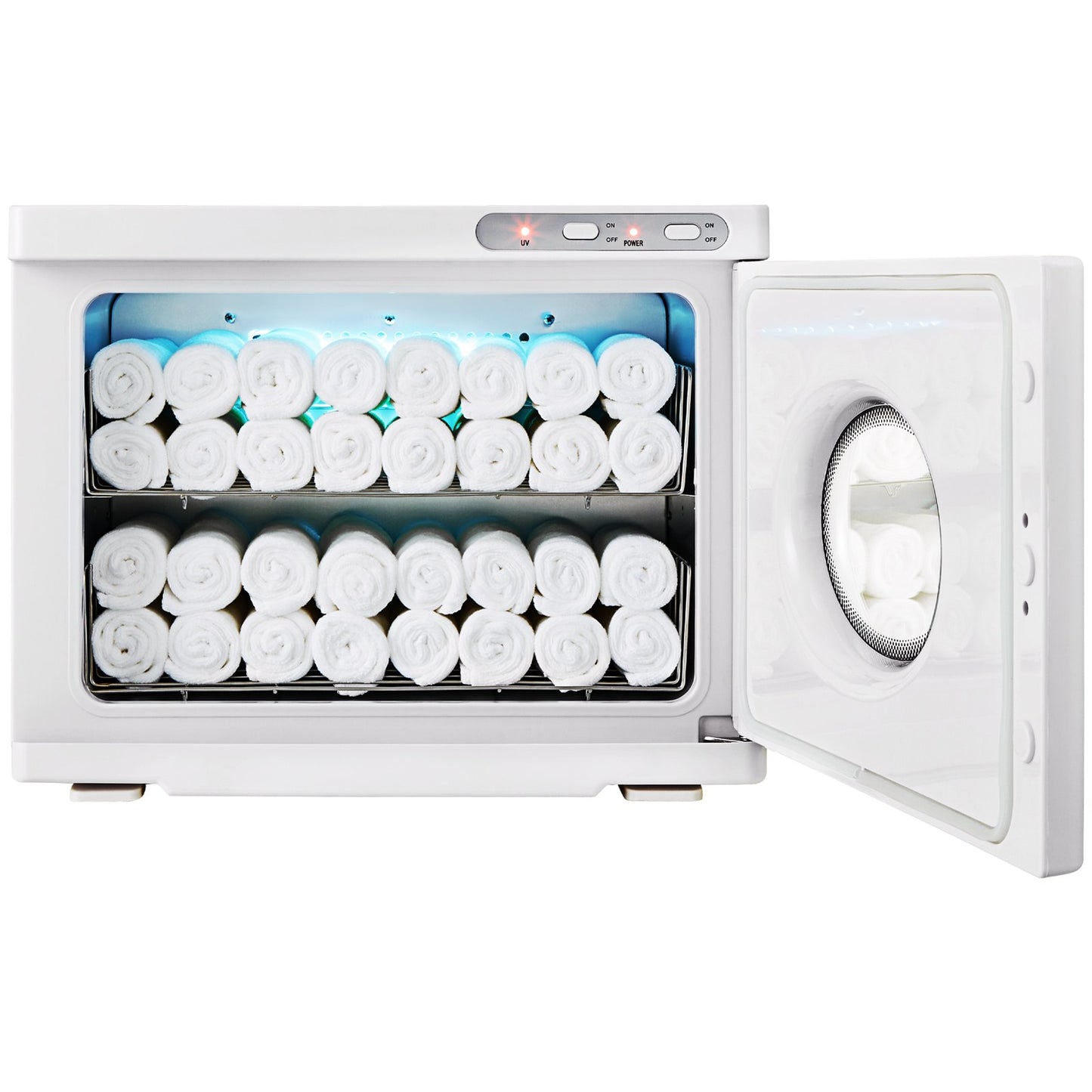 Handtuchwärmer, 23 l, Handtuchtrocknerschrank mit zwei Edelstahlgestellen