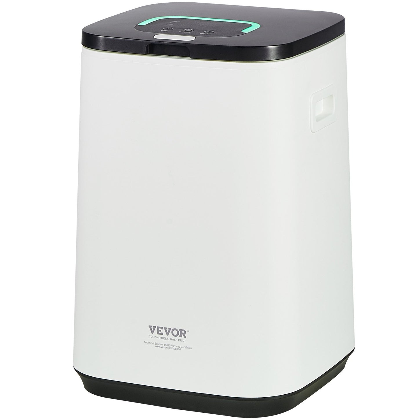 20L großer Handtuchtrockner mit LED-Anzeige, U-förmigem Licht und Timer, Weiß