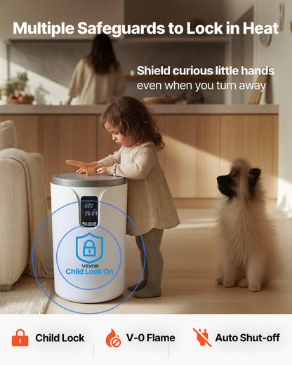 Towel Warmers for Bathroom, Towel Warmer Bucket with 24H Delay Timer & Child Lock & Auto Shut Off for Spa Fits up to 3 Oversized Bath Towels, Blankets, Clothes, Bathrobes, PJ's and More