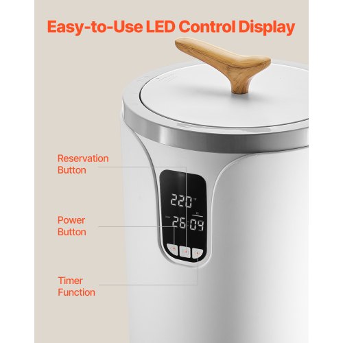 20-Liter-Handtuchwärmer mit LED-Anzeige, Timer und Sicherheitsverriegelung für Temperatureinstellung | EU