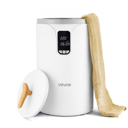 20-Liter-Handtuchwärmer mit LED-Anzeige, Timer und Sicherheitsverriegelung für Temperatureinstellung | EU