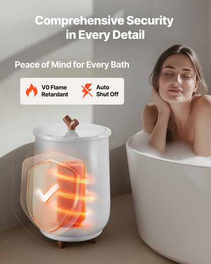 Towel Warmers for Bathroom, Towel Warmer Bucket Auto Shut Off for Spa Fits up to 3 Oversized Bath Towels, Blankets, Clothes, Bathrobes, PJ's and More