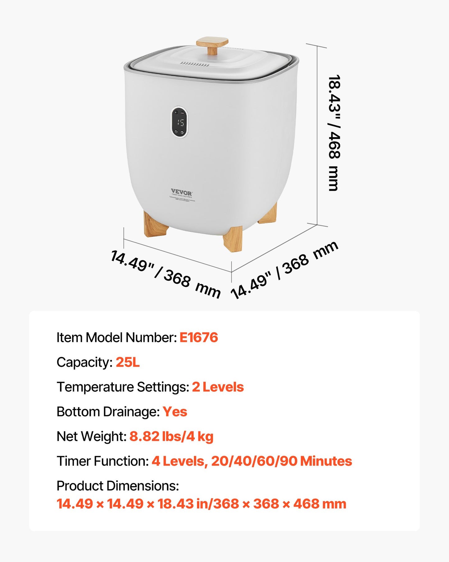 Towel Warmers for Bathroom, 25 L Towel Warmer Bucket with Auto Shut Off for Spa Fits up to 5 Oversized Bath Towels, Blankets, Clothes, Bathrobes, PJ's and More