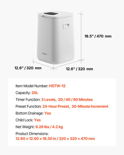 Towel Warmers for Bathroom, Towel Warmer Bucket with Child Lock & High-Temp Indicator & 24H Delay Timer & Auto Shut Off Fits up to 4 Oversized Bath Towels, Blankets, Clothes, Bathrobes and More