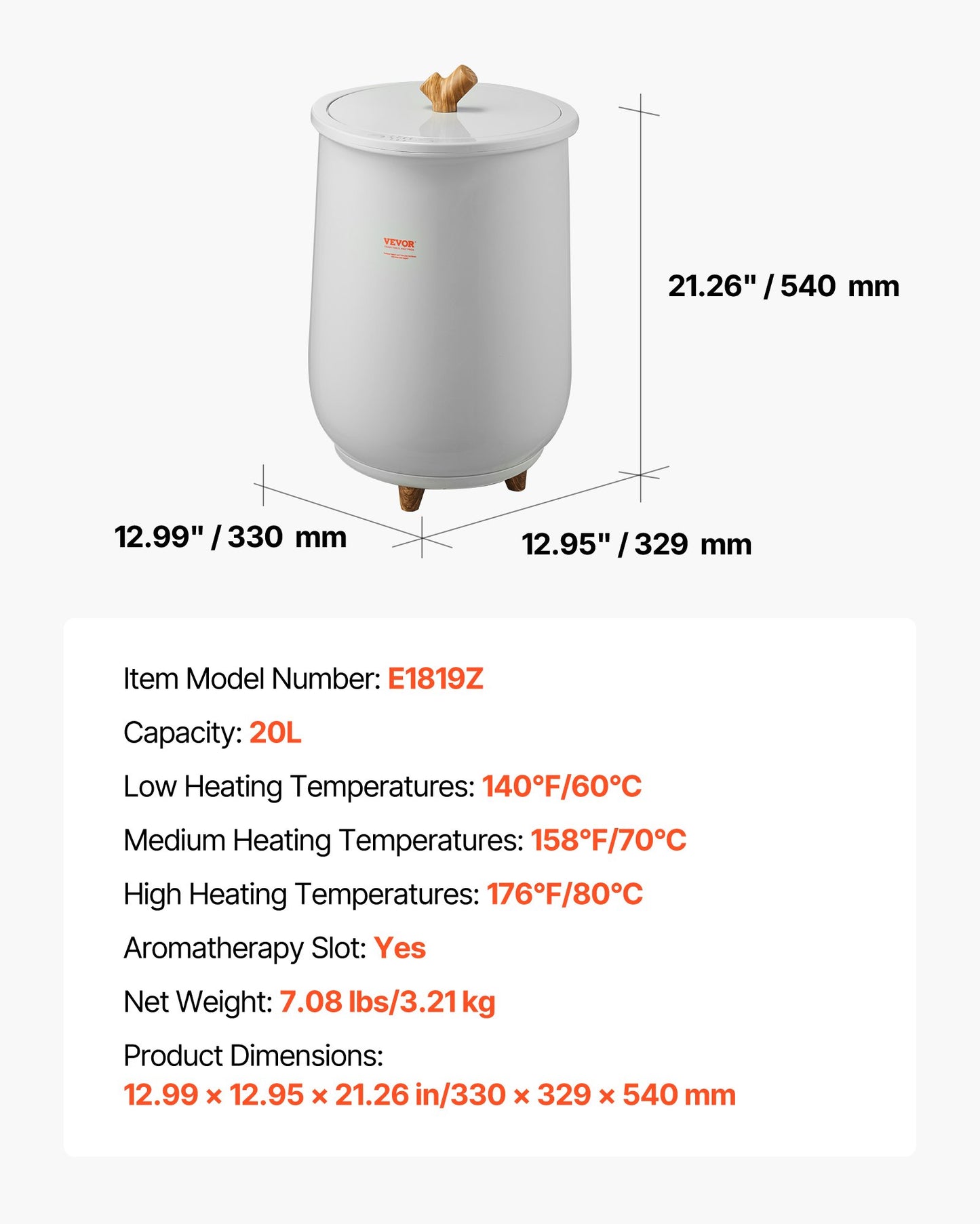 Towel Warmers for Bathroom, Towel Warmer Bucket Auto Shut Off for Spa Fits up to 3 Oversized Bath Towels, Blankets, Clothes, Bathrobes, PJ's and More