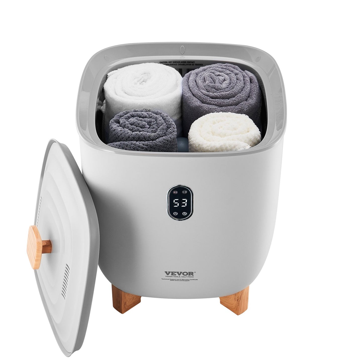 Towel Warmers for Bathroom, 25 L Towel Warmer Bucket with Auto Shut Off for Spa Fits up to 5 Oversized Bath Towels, Blankets, Clothes, Bathrobes, PJ's and More